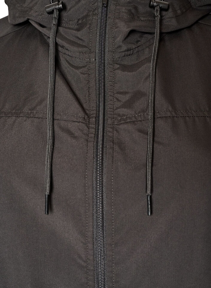 Parka l&eacute;g&egrave;re avec capuche, Noir, Packshot image number 2