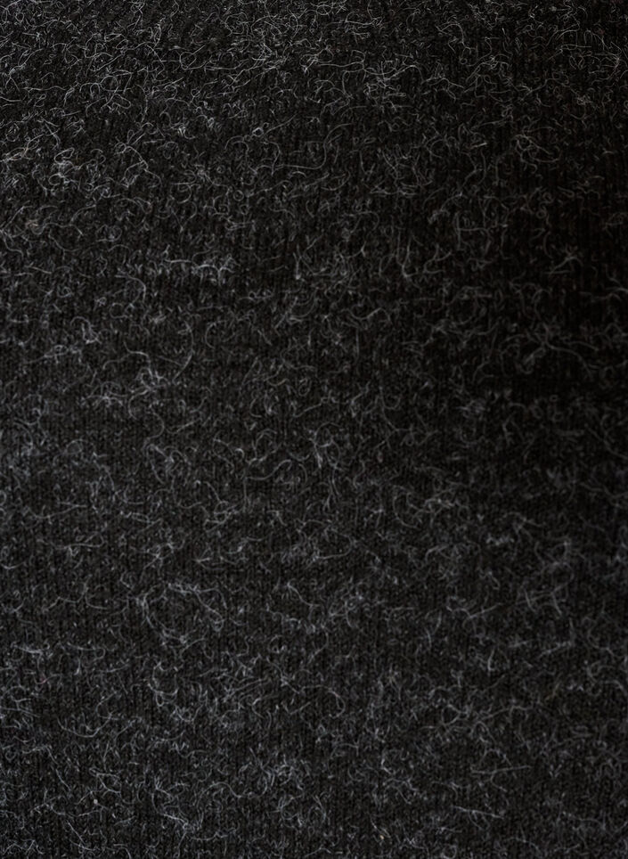 Blouse longue en maille avec boutons boule, Gris anthracite, Packshot image number 2