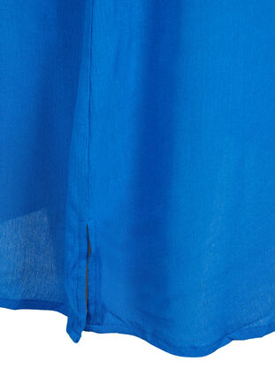Robe chemise à manches courtes en viscose, Victoria blue, Packshot image number 3