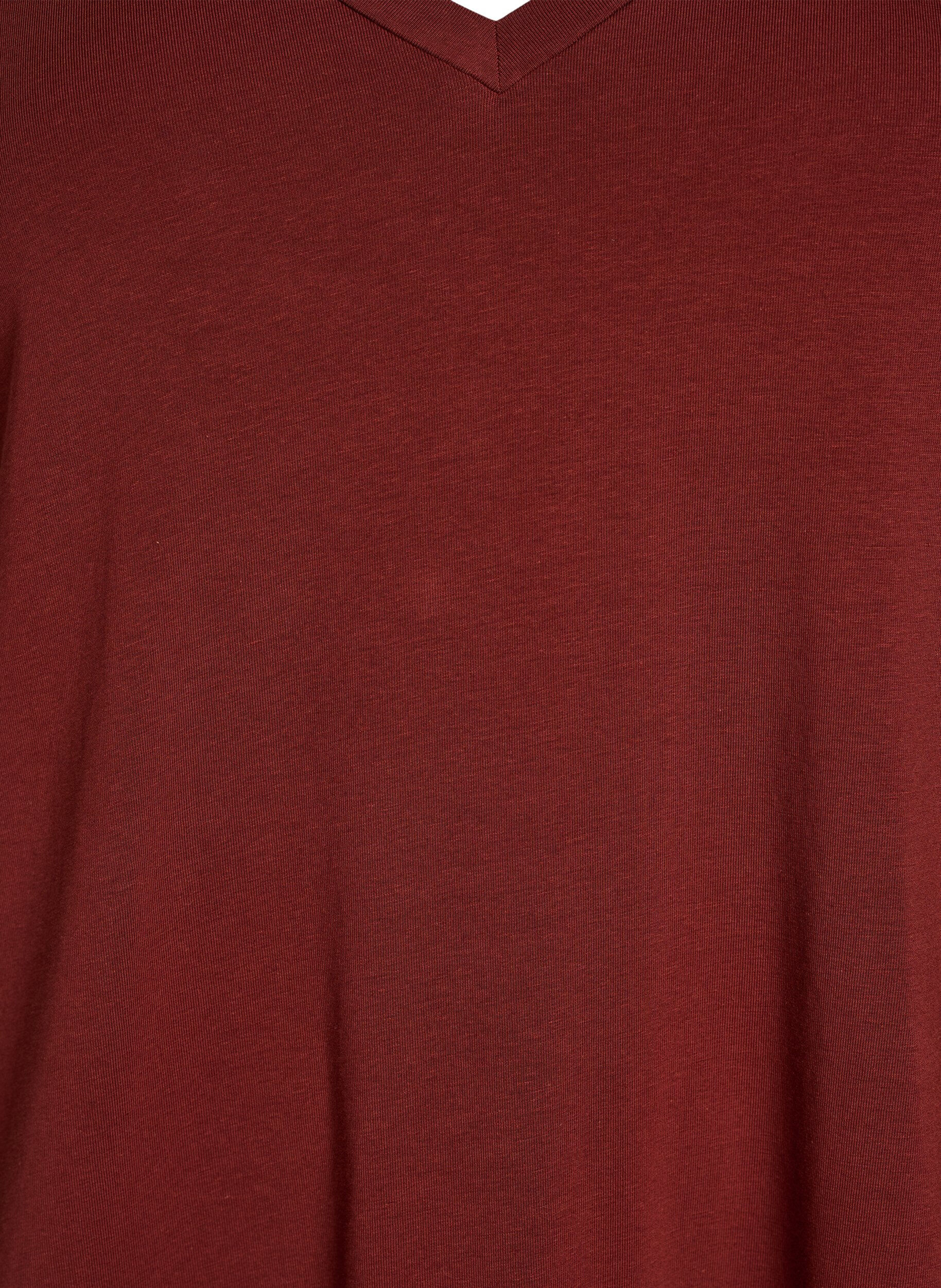 ZizziMidi T-shirt jurk met V-hals, 0426, Packshot image number 2