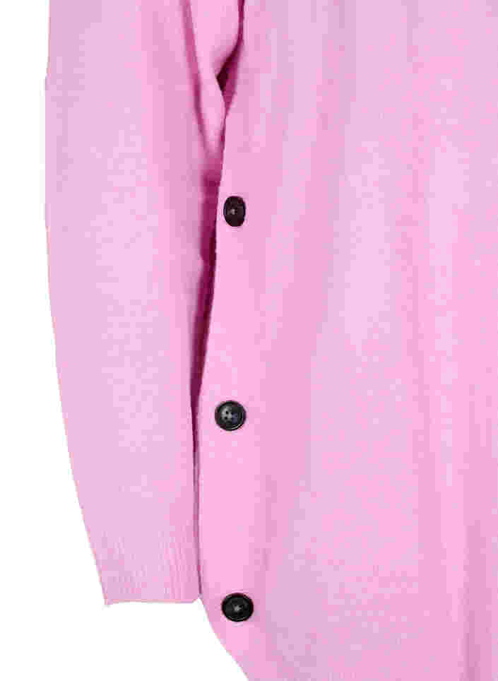 Pull en tricot avec des boutons, Lilac Sachet Mel., Packshot image number 2