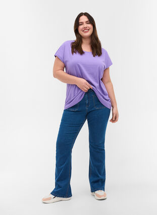 T-shirt en mélange coton, Paisley Purple, Model image number 2