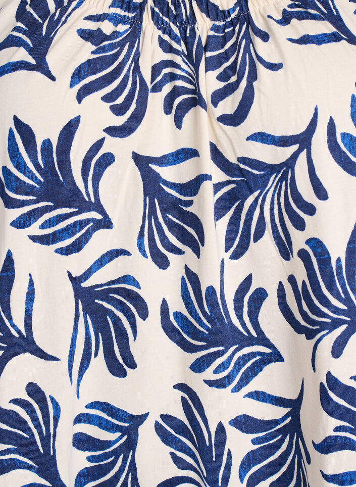 Jurk met middelhoge bandjes van biologisch katoen, Wit, Packshot image number 2