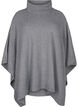 Poncho avec col montant, Medium Grey Melange, Packshot image number 0
