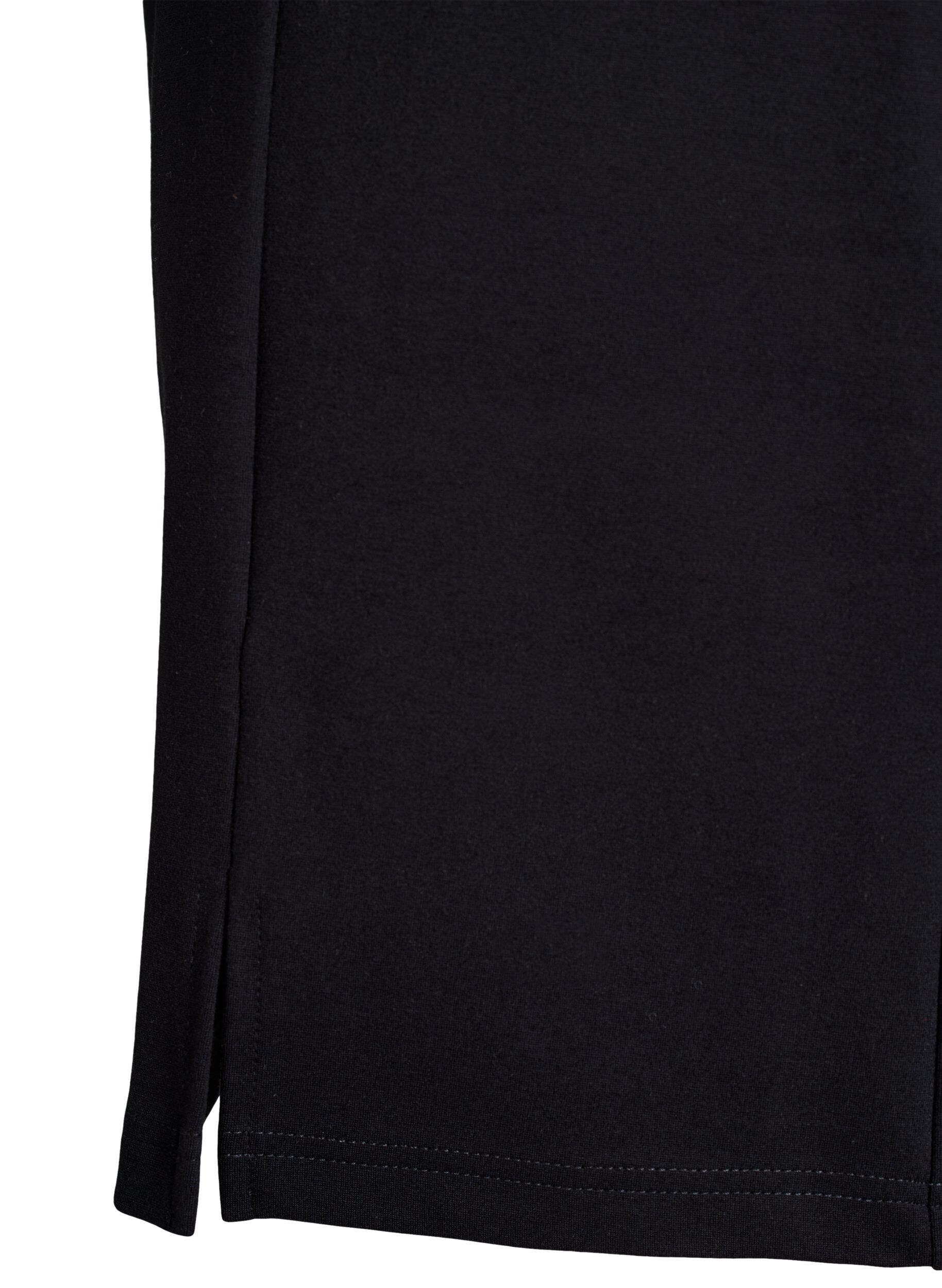 ZizziJupe courte en jersey avec fente, Noir, Packshot image number 2