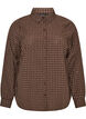 Chemise &agrave; carreaux avec strass, Marron, Packshot image number 0
