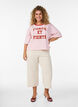 Losse broek met 7/8 lengte, Beige, Model image number 0