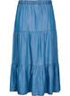 Jupe maxi en jean avec volants, Bleu, Packshot image number 1