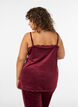 Velour top met kanten rand, Rood, Model image number 2