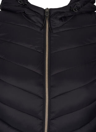 Veste légère matelassée avec capuche et poches, Black, Packshot image number 2