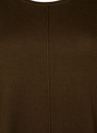 Gebreide blouse gemaakt van katoen en viscose., Demitasse, Packshot image number 2