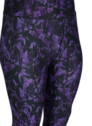 Legging de sport court avec imprimé, Multi Purple, Packshot image number 2