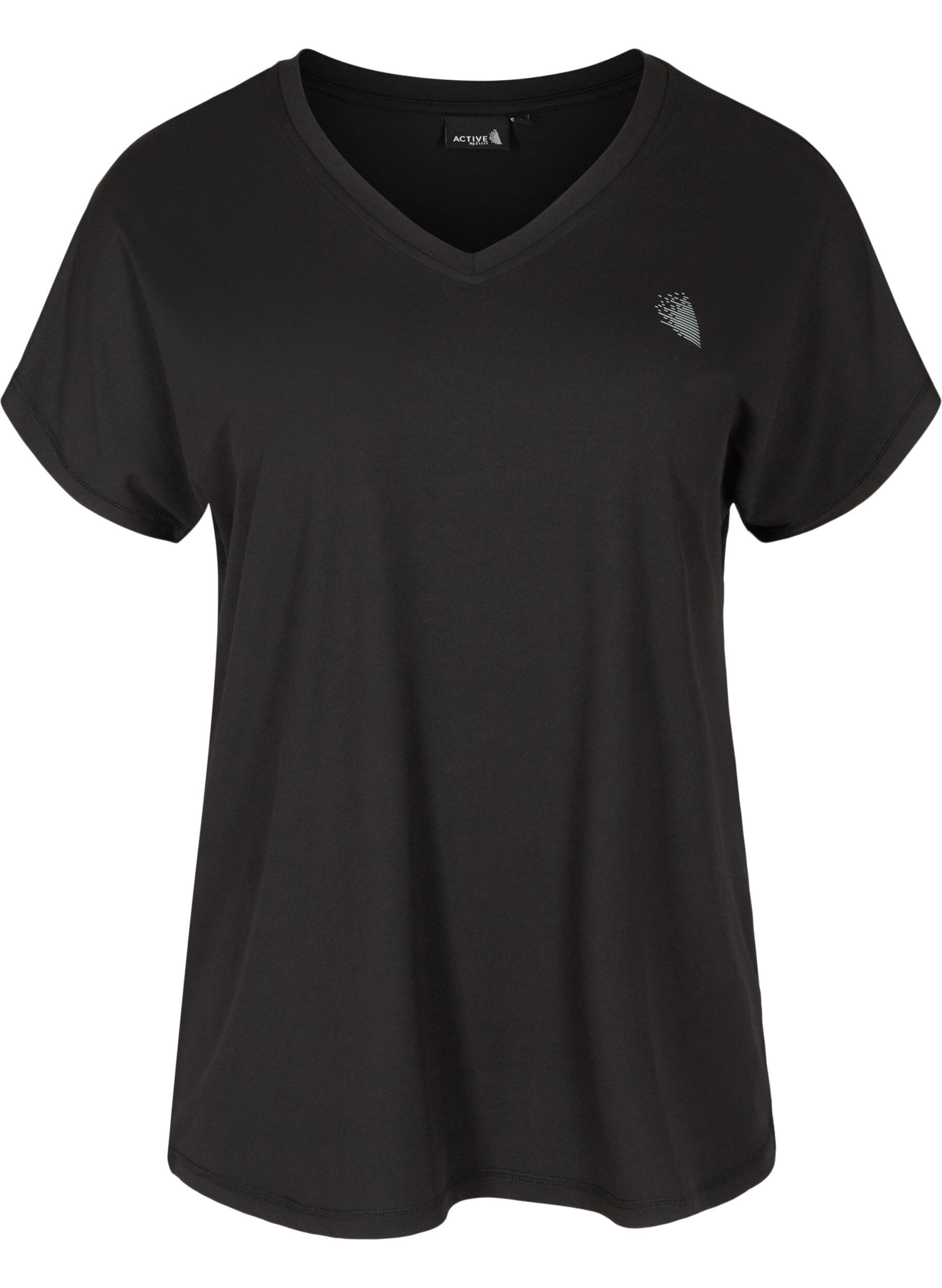 T-shirt de sport ample avec col en v