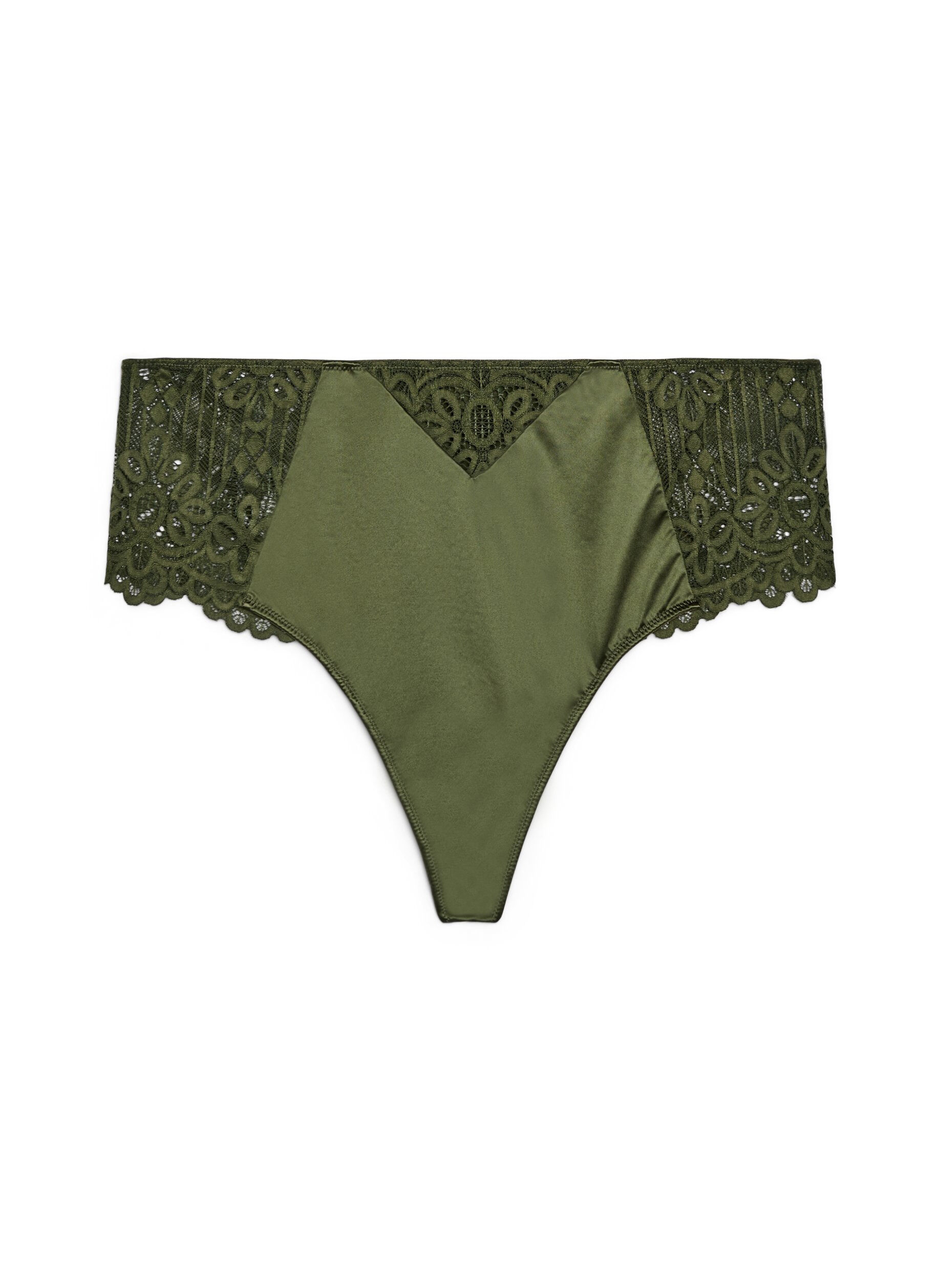 String hipster en dentelle et microfibre