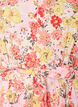 Bloemen midi-jurk met broderie anglaise en een strikriem, Roze, Packshot image number 2