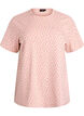 T-shirt en coton avec imprim&eacute; int&eacute;gral, Rose, Packshot image number 0