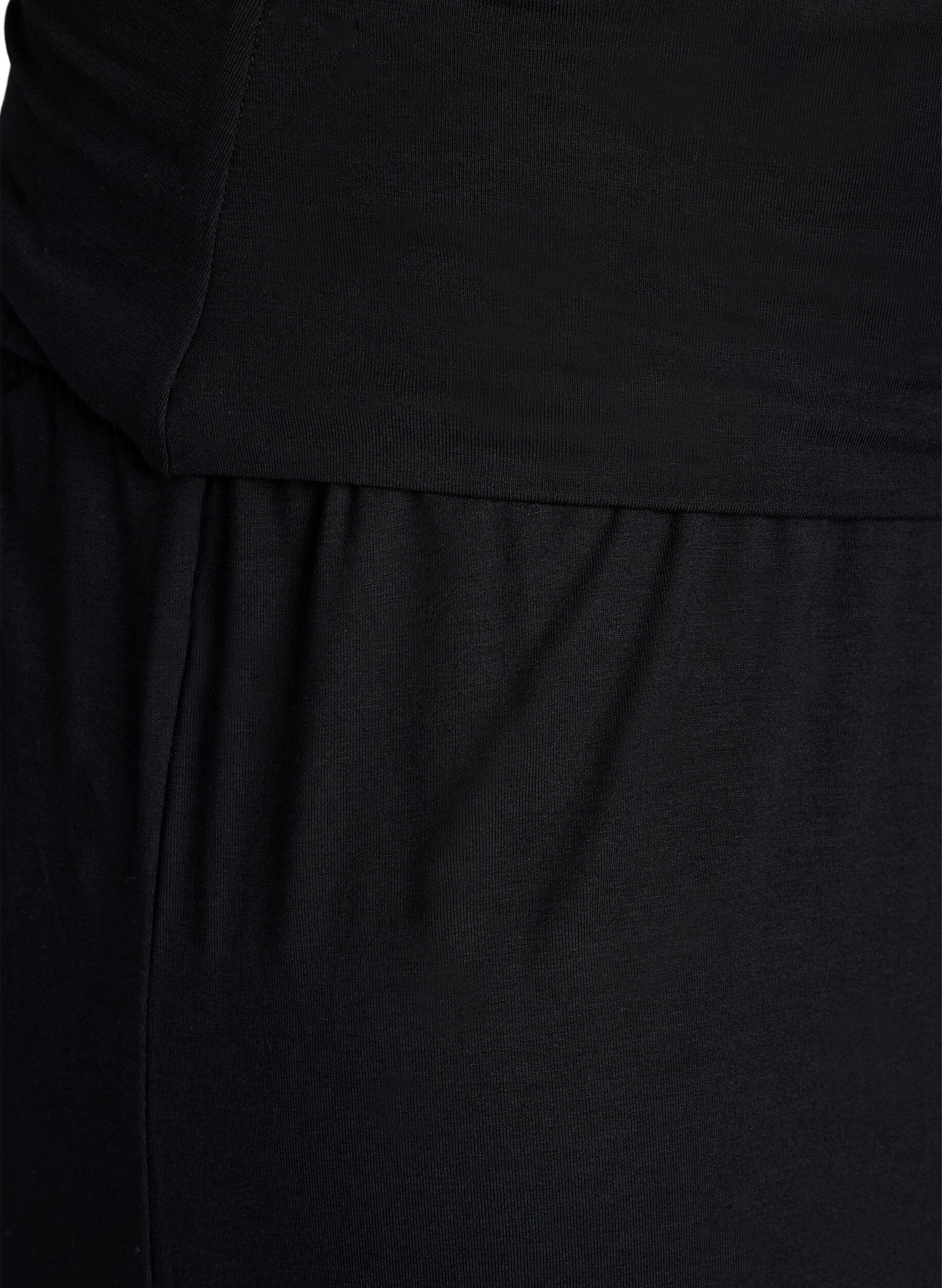 Zizzi Jupe-culotte taille haute en jersey, Noir, Packshot image number 2