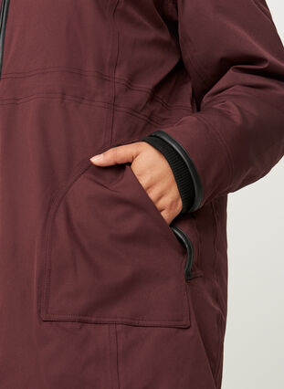 Veste d'hiver avec fermeture éclair et poches, Fudge, Model image number 2