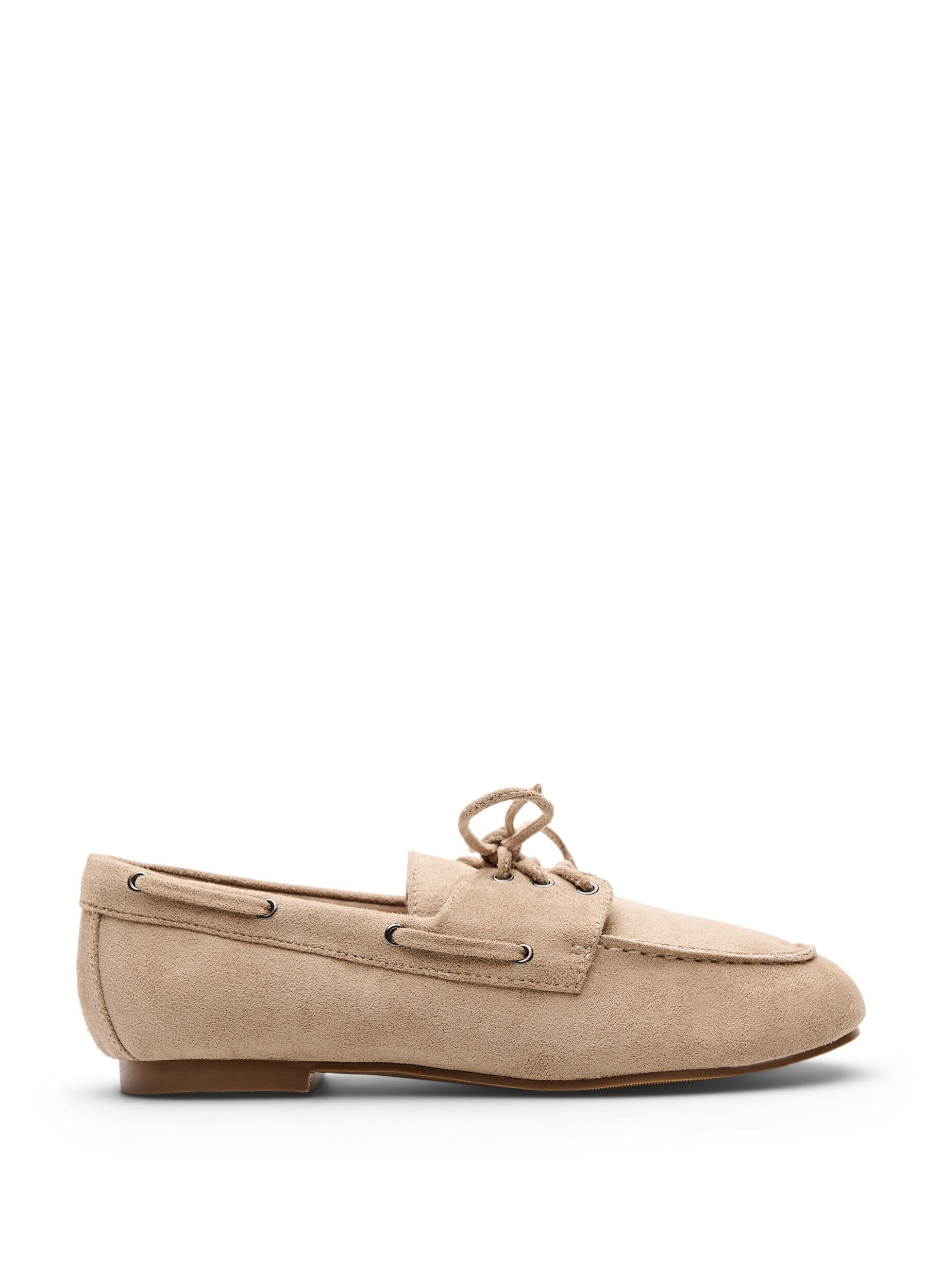 ZizziImitatie su&egrave;de mocassins, Beige, Packshot image number 0