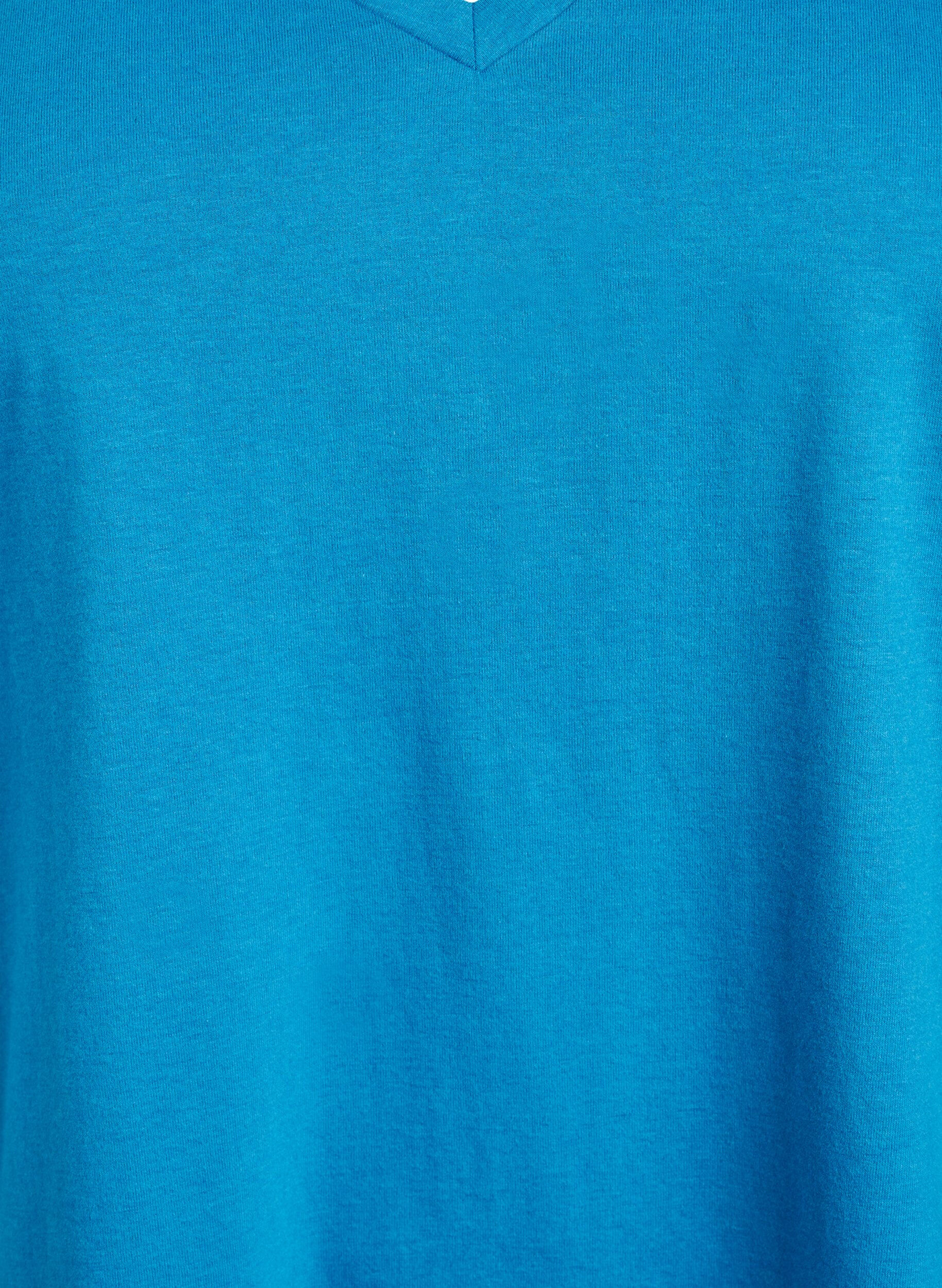 ZizziFLASH - T-shirt met V-hals, Blauw, Packshot image number 2