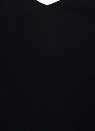 Robe à manches longues en viscose, Black w. Cloud D., Packshot image number 3