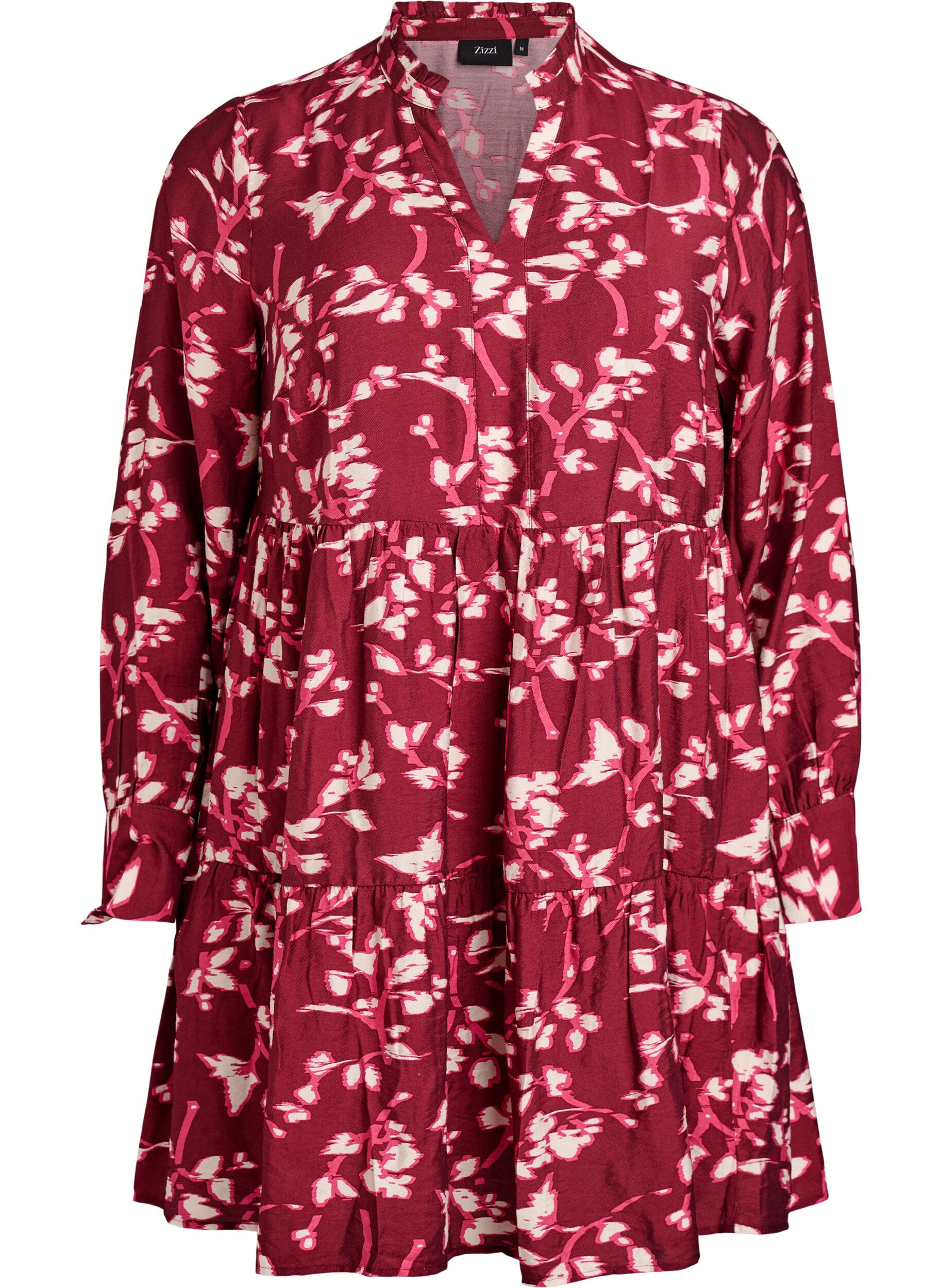 A-lijn jurk met ruchekraag