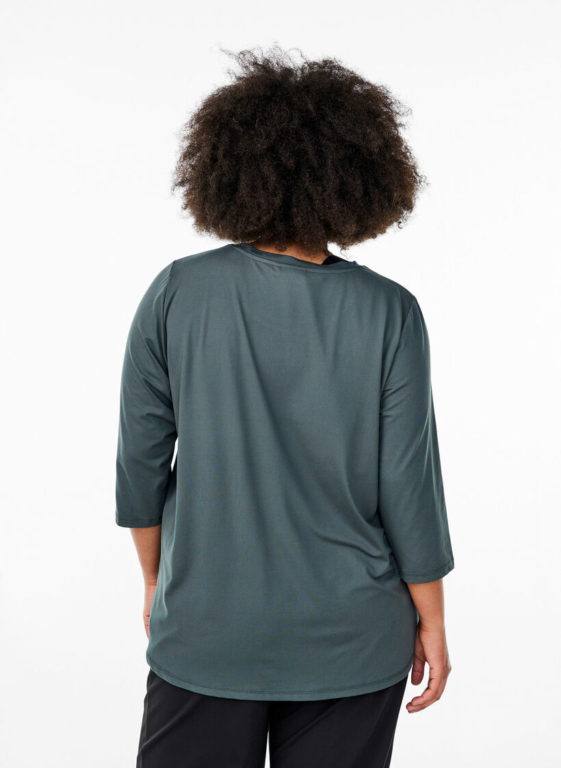 Training blouse met 3/4 mouwen, Grijs, Model image number 2