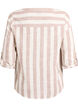 Chemisier en coton avec col en V, Beige, Packshot image number 1