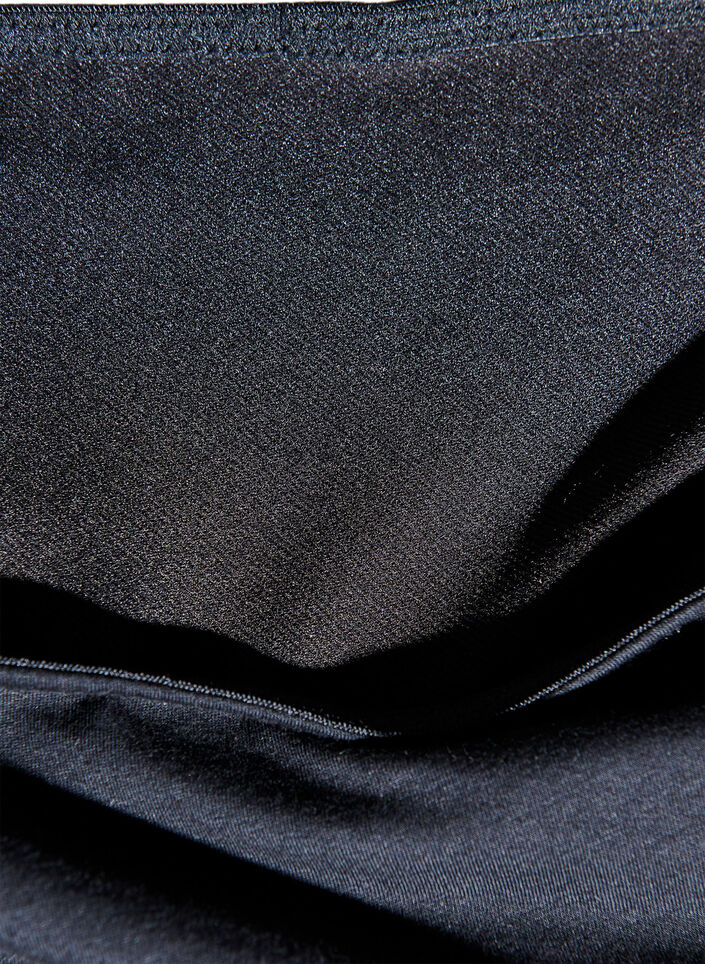 Culotte menstruelle de nuit taille haute en coton, Noir, Packshot image number 3