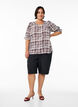 Shirtblouse met 1/2 mouwen, Donker Bordeaux, Model image number 1