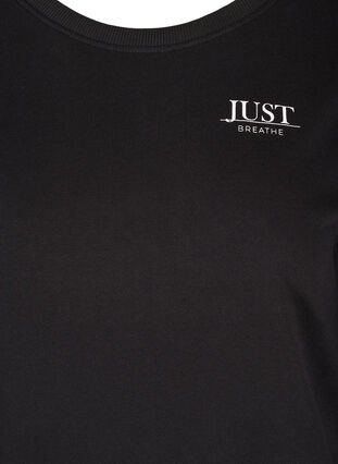 Gaaf sweatshirt met print, Black, Packshot image number 2