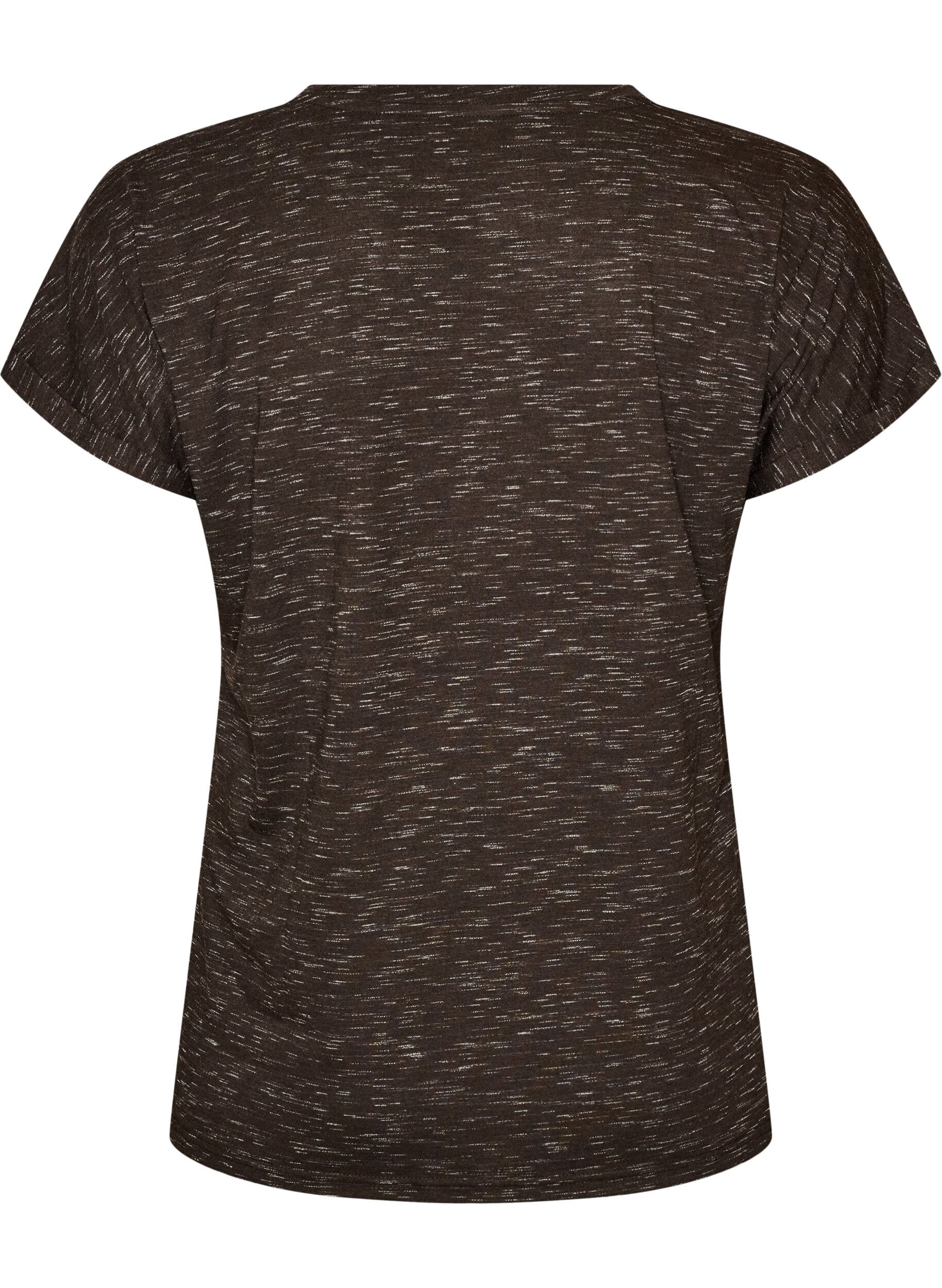 ZizziT-shirt d'entra&icirc;nement ample &agrave; manches courtes, Marron, Packshot image number 1