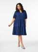Korte A-lijn jurk, Blauw, Model image number 1