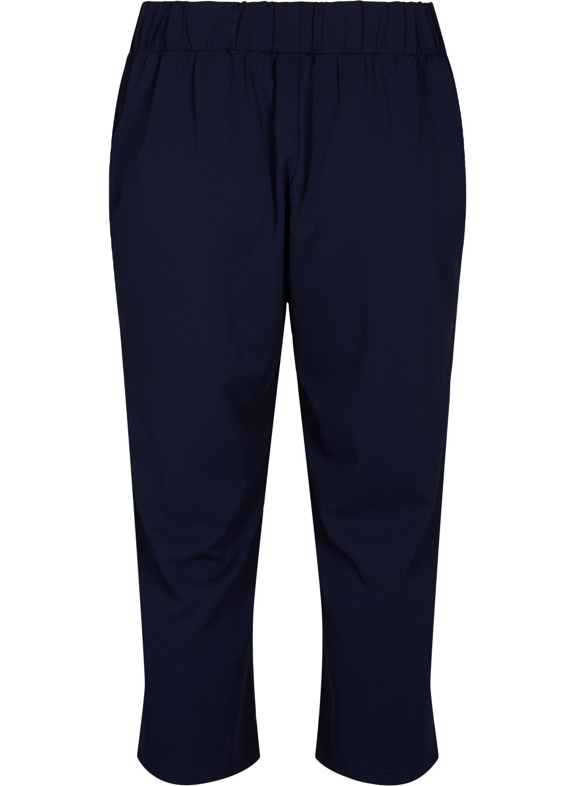 Zizzi7/8 broek met losse pasvorm, Blauw, Packshot image number 1