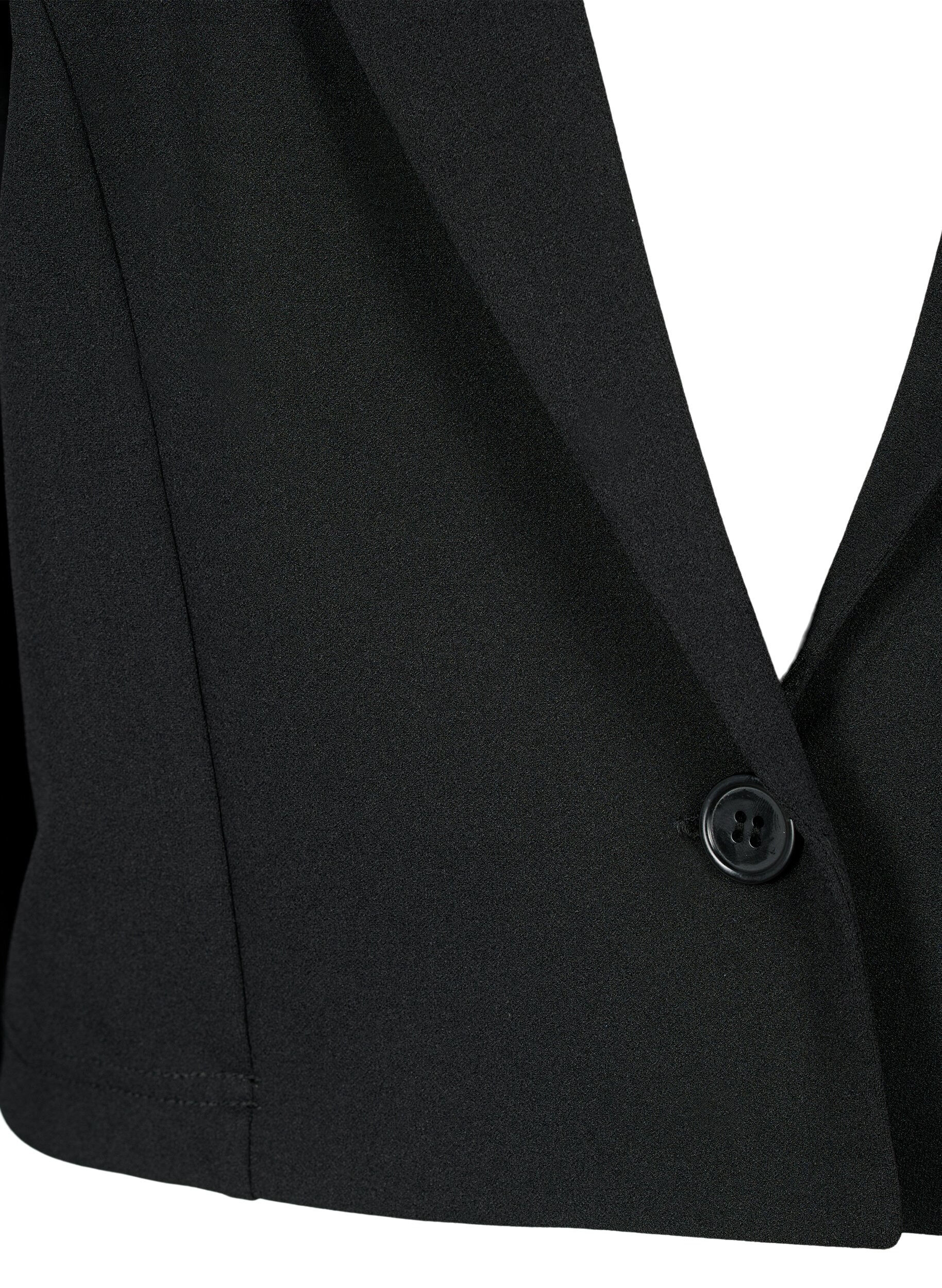 Zizzi Blazer court avec bouton, Black, Packshot image number 2