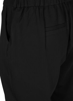 Pantalon culotte uni avec poches, Black, Packshot image number 3