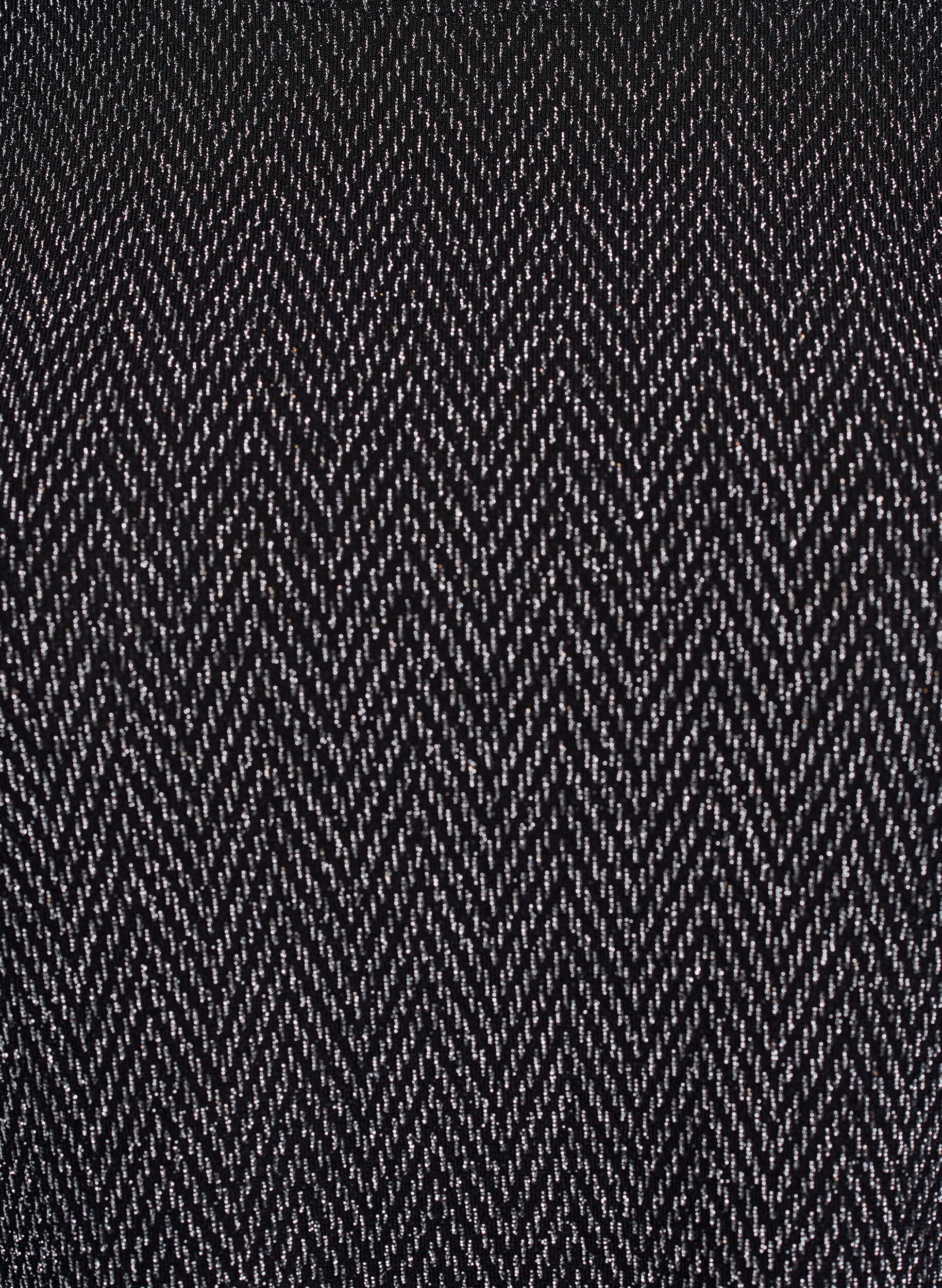 Zizzi Robe courte &agrave; motif paillet&eacute;, Noir, Packshot image number 2