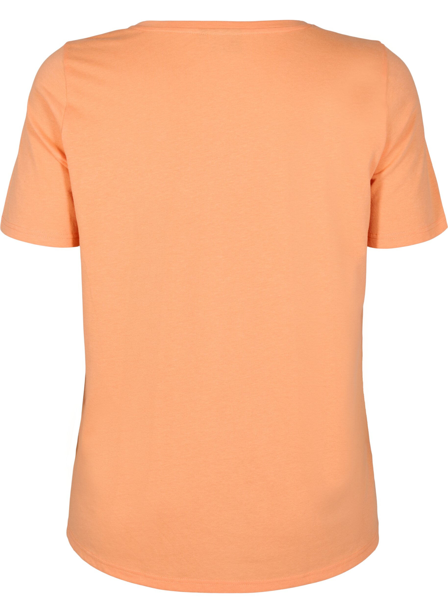 ZizziFLASH - T-shirt met motief, Oranje, Packshot image number 1