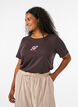 T-shirt imprim&eacute;, Marron, Model image number 0