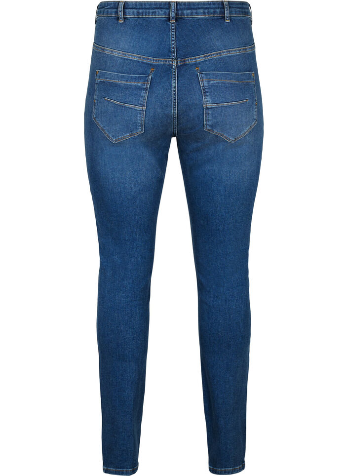 Jeans Amy super mince avec taille haute, Blue denim, Packshot image number 1