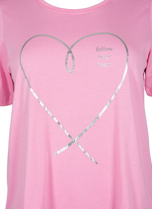 FLASH – T-shirt imprimé, Begonia Pink, Packshot image number 2