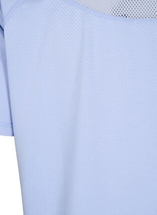 Trainings-T-shirt met achterkant van mesh, Zen Blue, Packshot image number 3