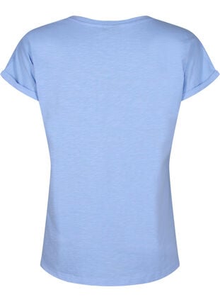 T-shirt imprimé en coton biologique, Serenityw.Navy Print, Packshot image number 1
