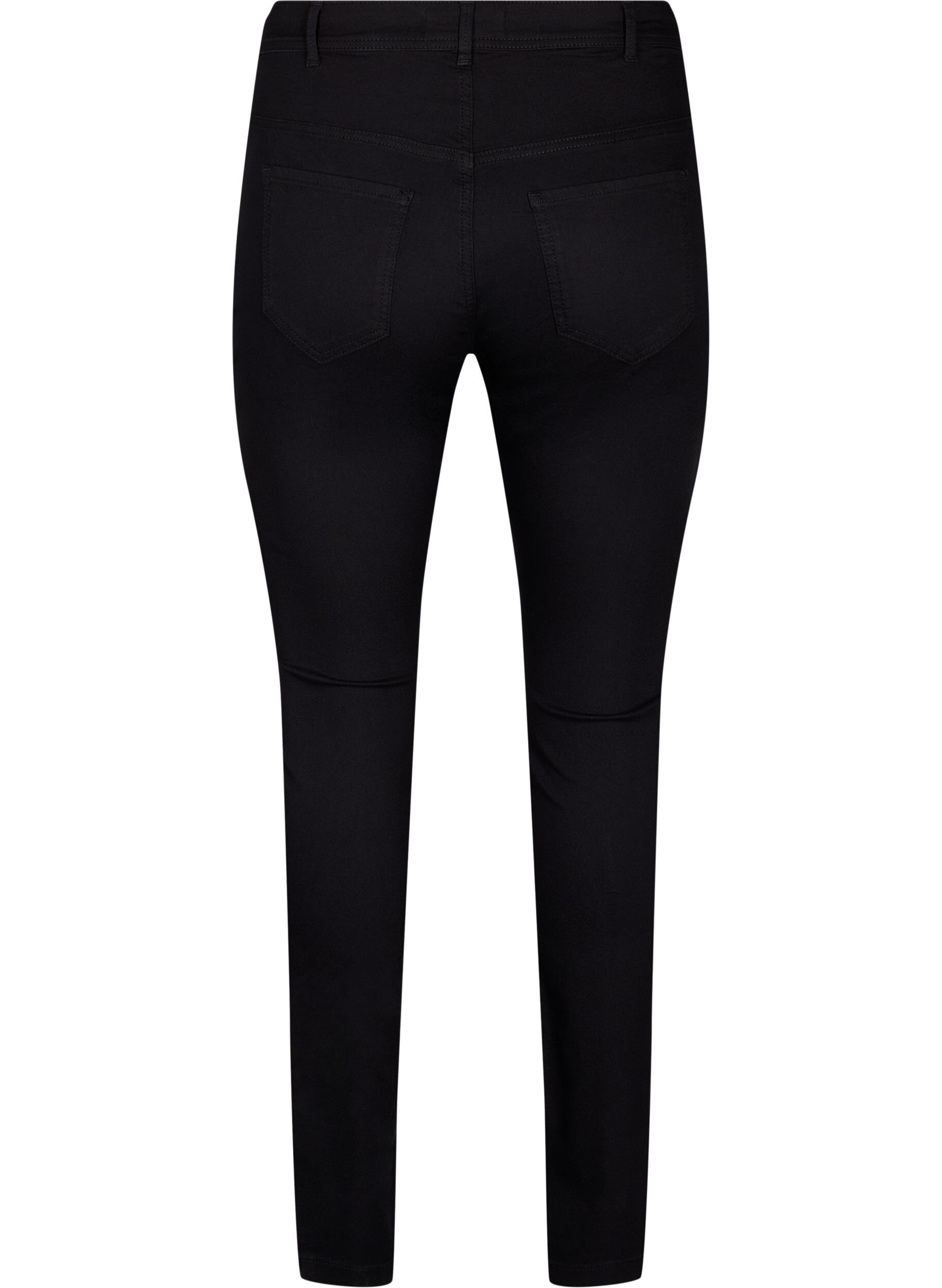 Zizzi Jean super slim Amy &agrave; taille haute, Noir, Packshot image number 1