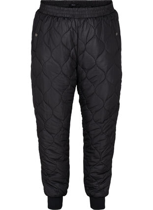 Pantalon thermique matelassé, Black, Packshot image number 0