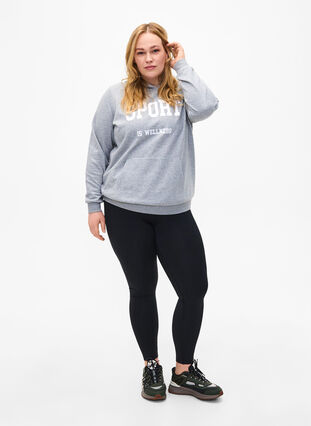 Sweat hoodie, Light Grey Melange, Model image number 2