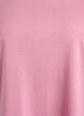T-shirt &agrave; manches courtes en coton m&eacute;lang&eacute;, Rose, Packshot image number 2