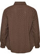 Chemise &agrave; carreaux avec strass, Marron, Packshot image number 1