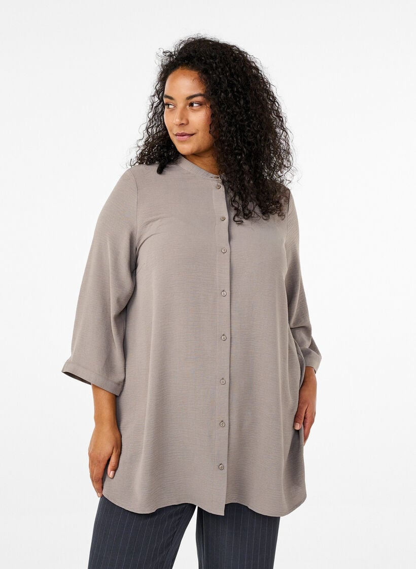 Tunique avec manches 3/4, Beige, Model image number 0