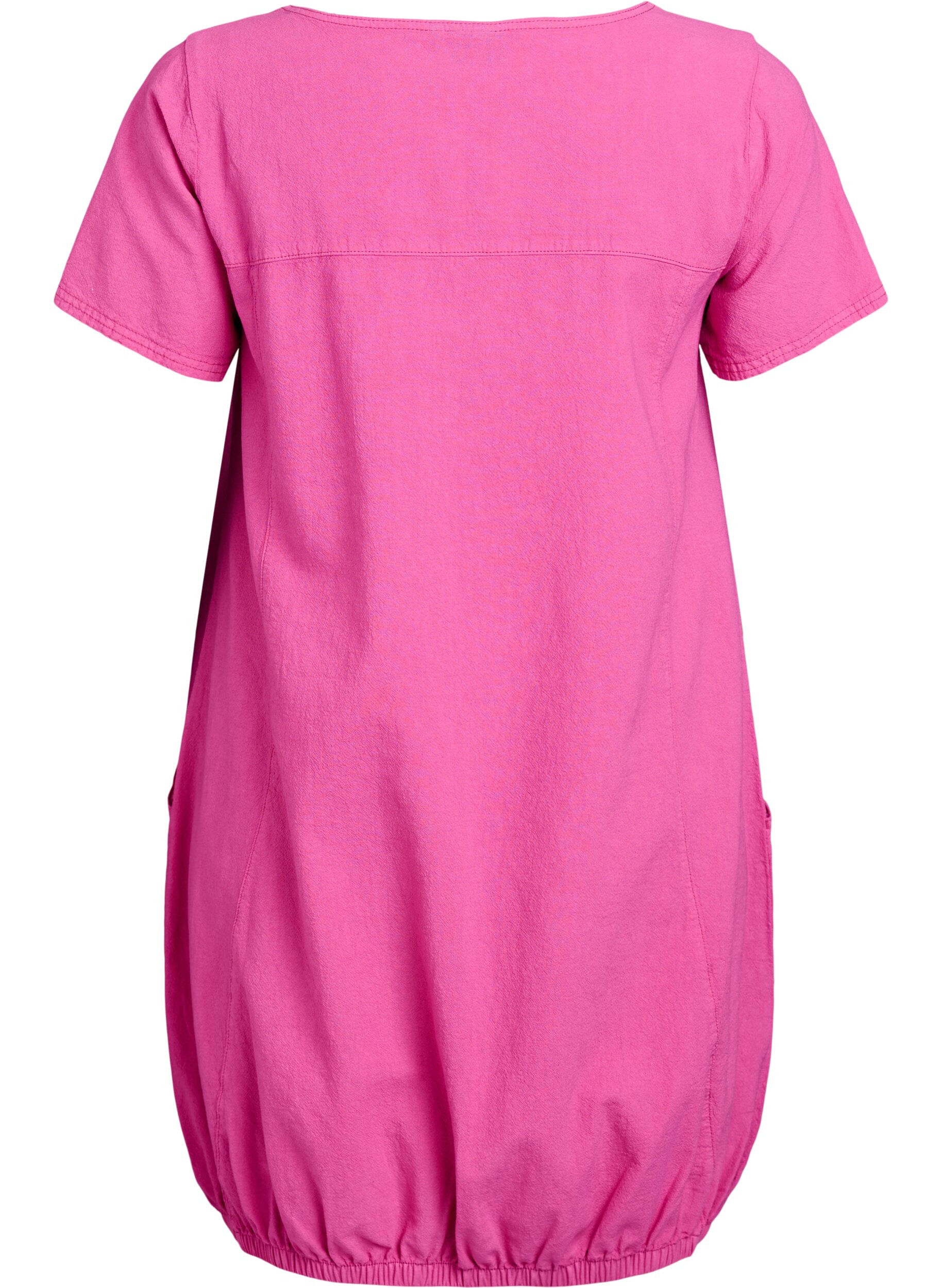 ZizziRobe en coton &agrave; manches courtes, Rose, Packshot image number 1